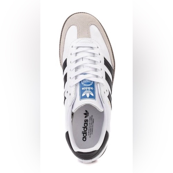 Adidas Samba OG Trainers 6.5Y/Women’s 8 Cloud White Core Black Clear - Picture 9 of 11